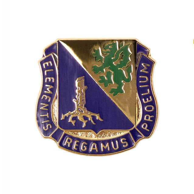 U.S. Army Chemical Corps Regimental Crest (Elementis Regamus Proelium)