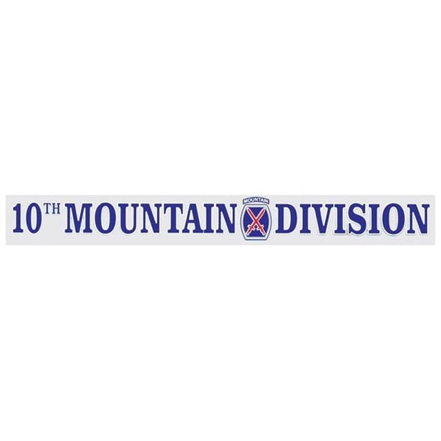 10th Mountain Division Window Strip Decal