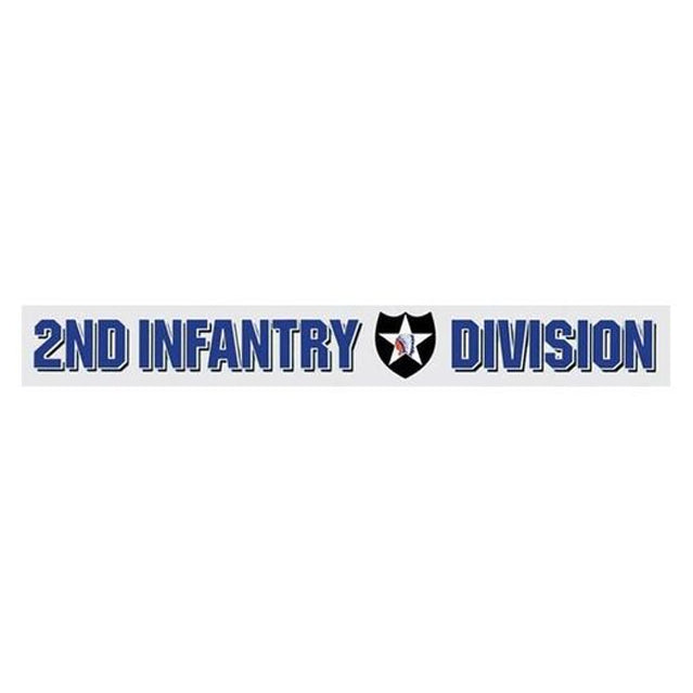 2nd Infantry Division Window Strip Decal