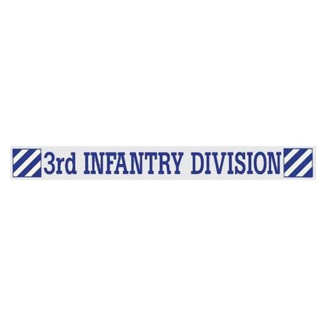3rd Infantry Division Window Strip Decal