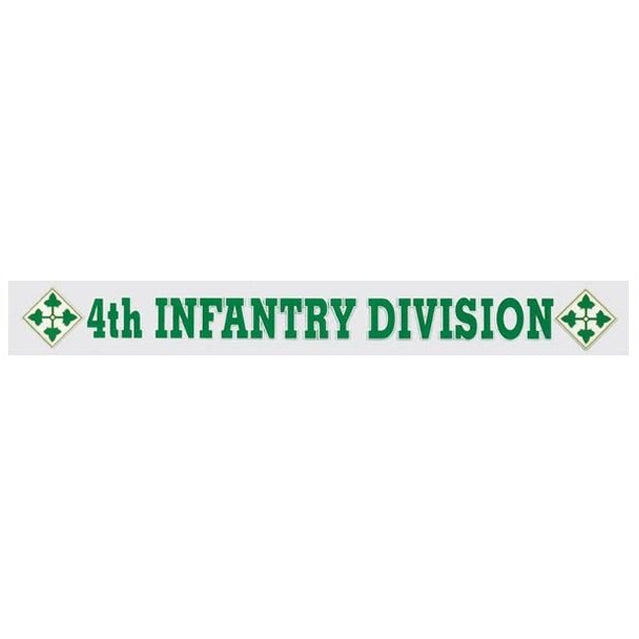 4th Infantry Division Window Strip Decal