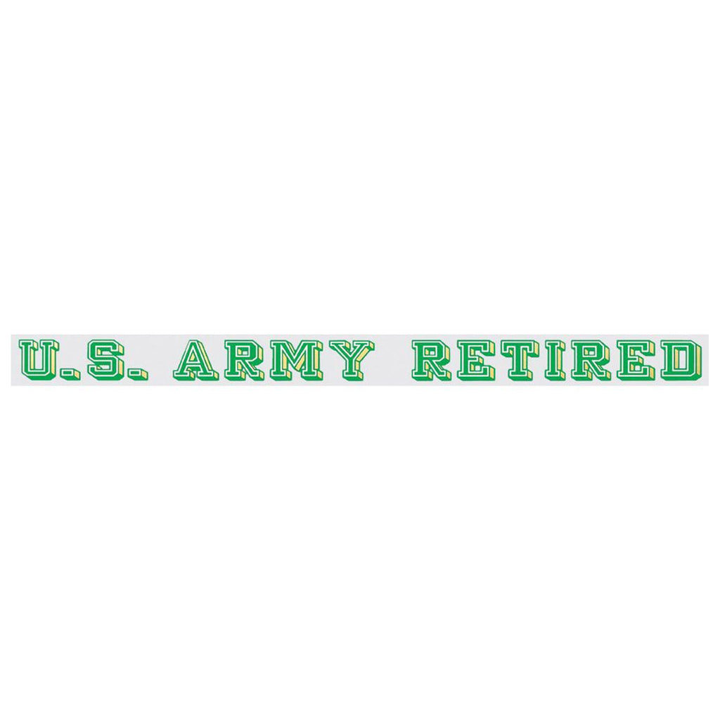U.S. Army Retired Window Strip Decal