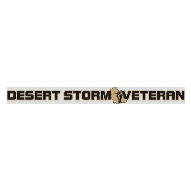 Desert Storm Veteran Window Strip Decal