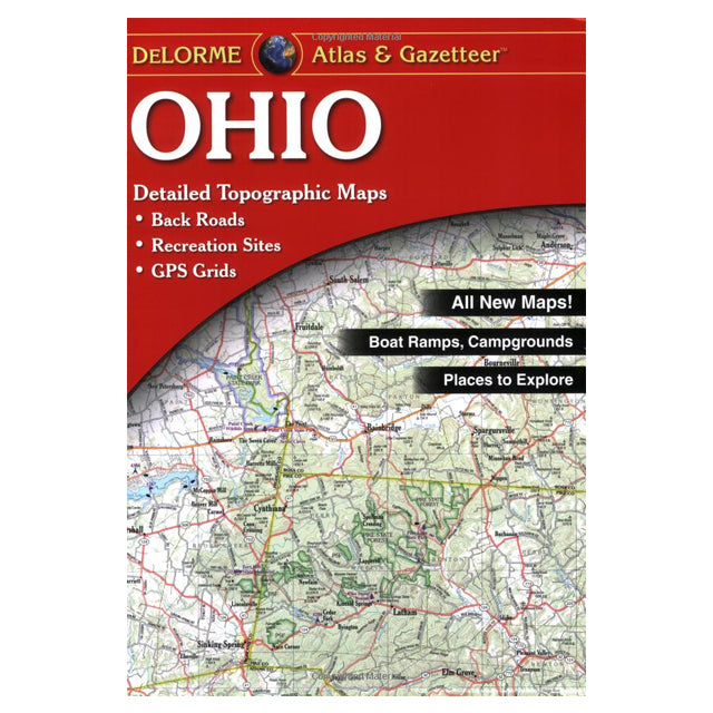 Delorme Atlas & Gazetteer Ohio Topographic Map Book