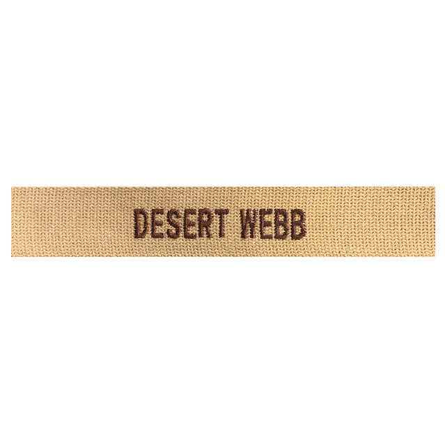 Custom Desert Tan DCU Webb Name Tape
