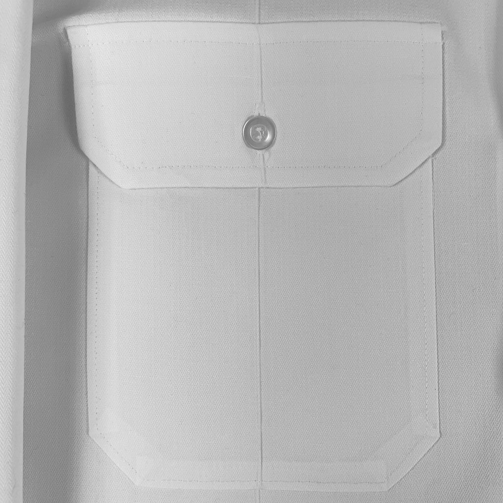 U.S. Army ASU White Long Sleeve Shirt, Male