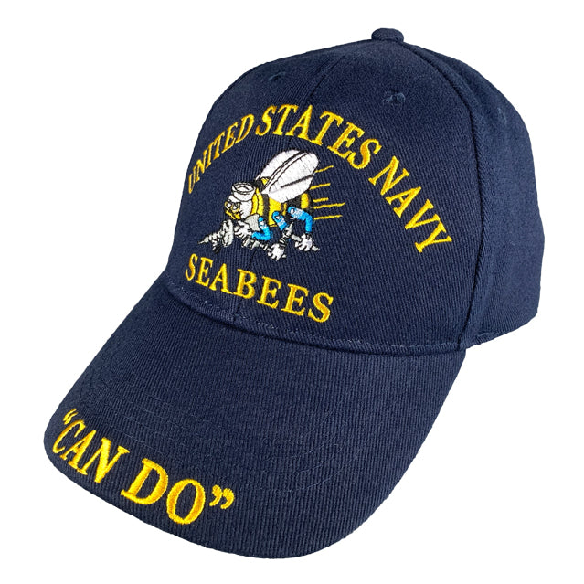 Navy Seabees "Can Do" Hat, Navy Blue