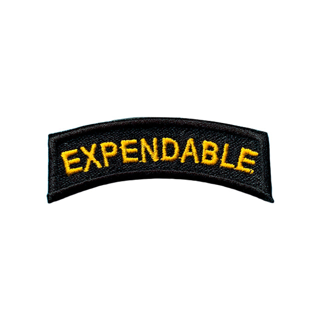 Expendable Tab Black & Gold Patch