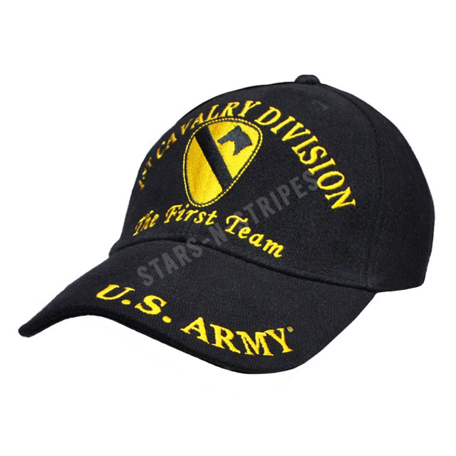 1st Cavalry Division "The First Team" Cap, Black
