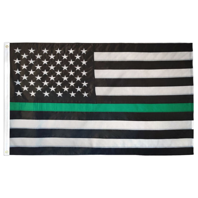 Thin Green Line 3'x5' Flag, Polyester