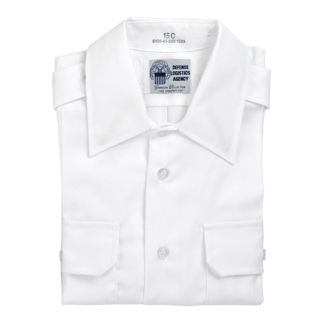 U.S. Army ASU White Long Sleeve Shirt, Male | STARS-N-STRIPES CO.