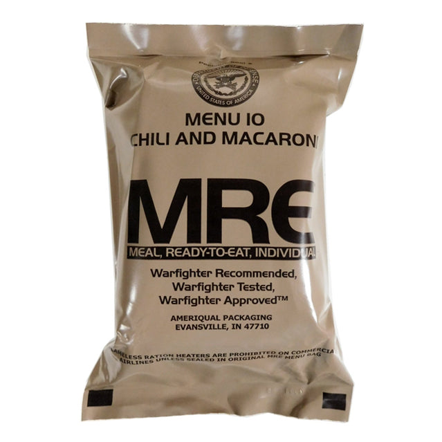 U.S. Military Meal Ready-To-Eat (MRE), Individual
