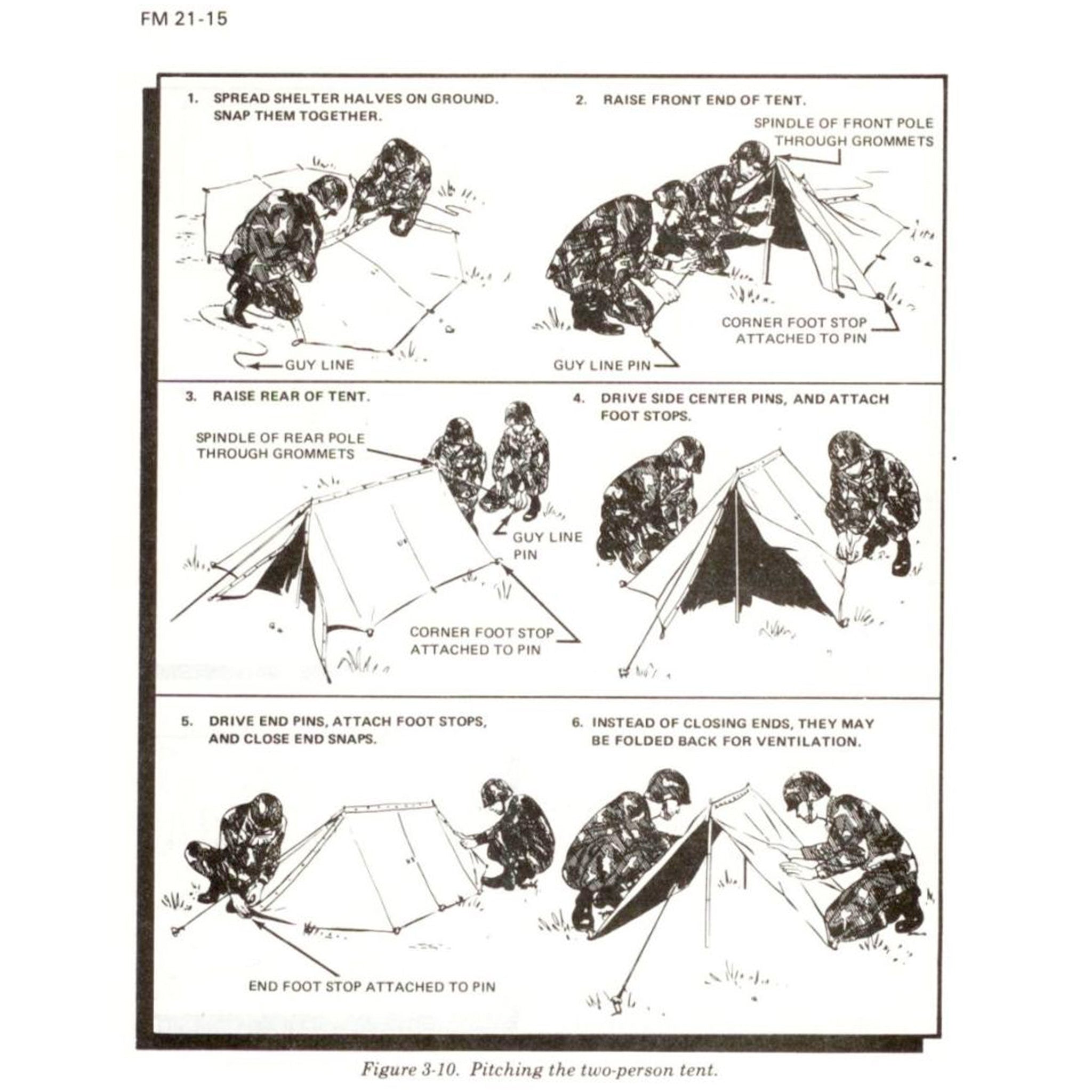 us army pup tent U.S. Military Pup Tent, Complete