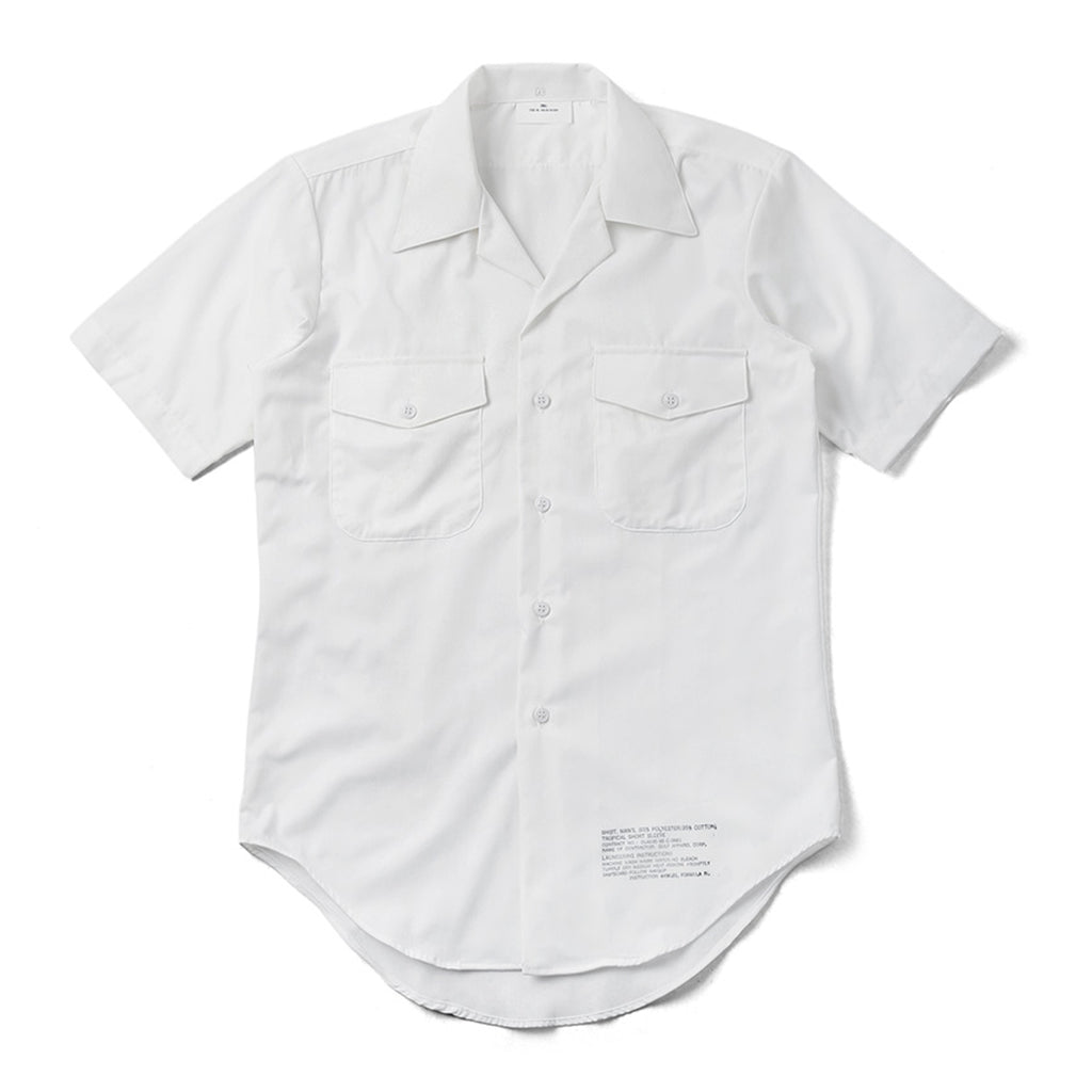 U.S. Navy White Enlisted Dress Shirt, Short Sleeve
