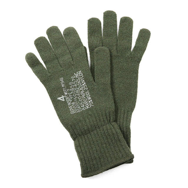 U.S. GI Wool Glove Inserts, 70-75% Wool