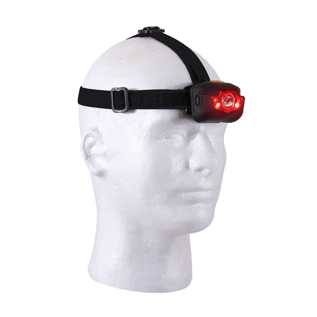 Tactical 5 Bulb LED Headlamp, Includes Red & White Lights