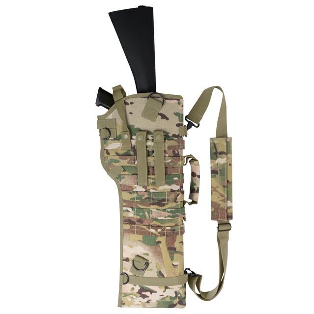 Tactical MOLLE Rifle Scabbard Sling Carrier, M-4 AR-15 M-16