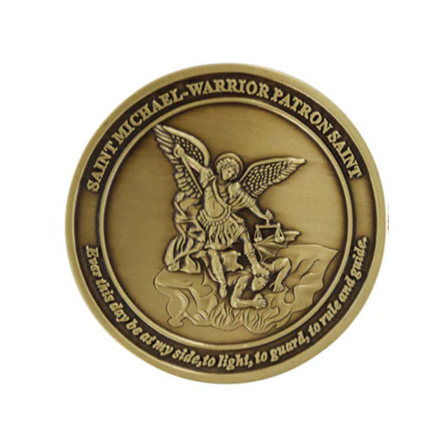 US Marine Corps St Michael - Warrior Patron Saint Challenge Coin