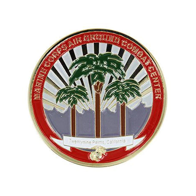 US Marine Corps TwentyNine (29) Palms MCAGCC Palm Tree Challenge Coin