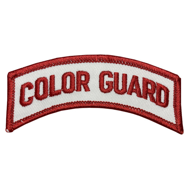 Color Guard Tab Patch, Red & White