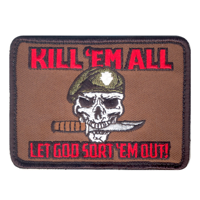 Kill 'Em All Special Forces Skull Patch
