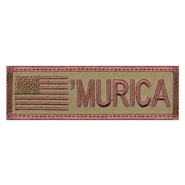 'Murica Murica America Coyote Brown Morale Patch
