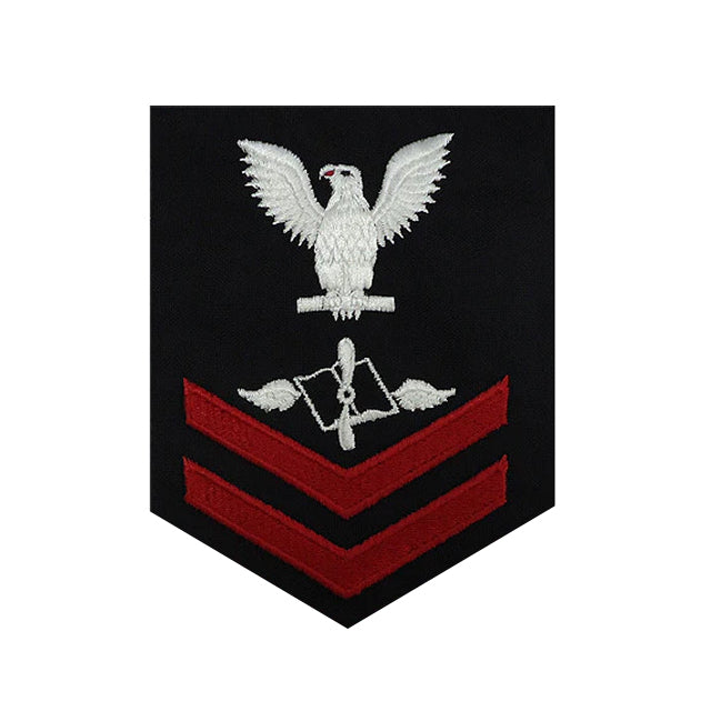 U.S. Navy Aviation Maintenance Administrationman (AZ) Rating Patch, Blue (Tailored to E-4, E-5, or E-6)