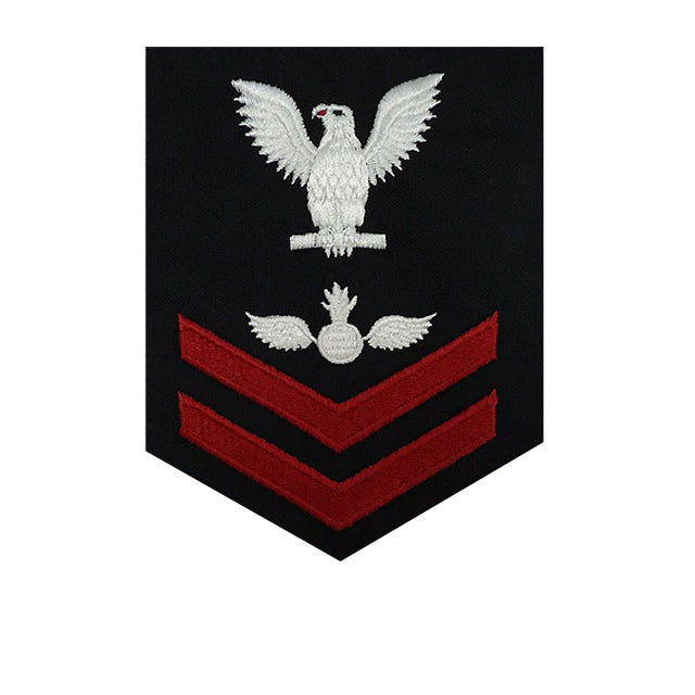 Ao2 Navy U.S. Navy Aviation Ordnanceman (AO) Rating Patch, Blue (Tailored to E ...