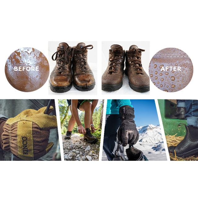 Nikwax Leather Waterproofing Wax Application, STARS-N