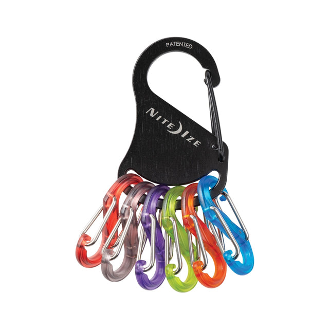 Nite Ize KeyRack Steel Keyring Carabiner Carrier, Multi-Colored