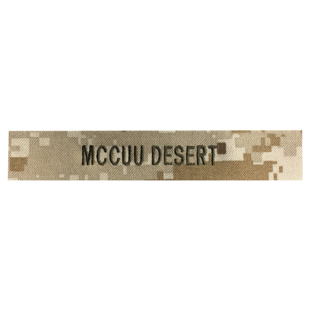Custom U.S. Marine Corps MCCUU Desert Name Tape