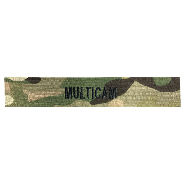 Multicam Black Name Tape with Hook Fastener - Custom Name Tapes
