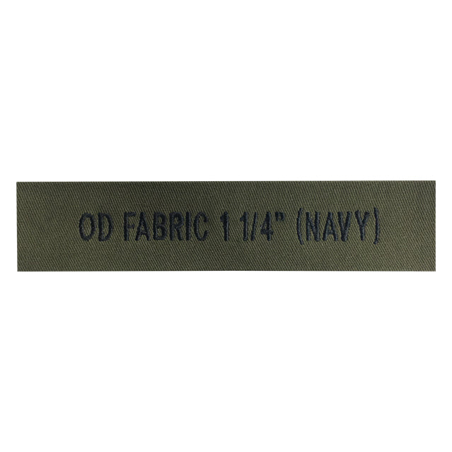 Custom OD Green Navy Name Tape