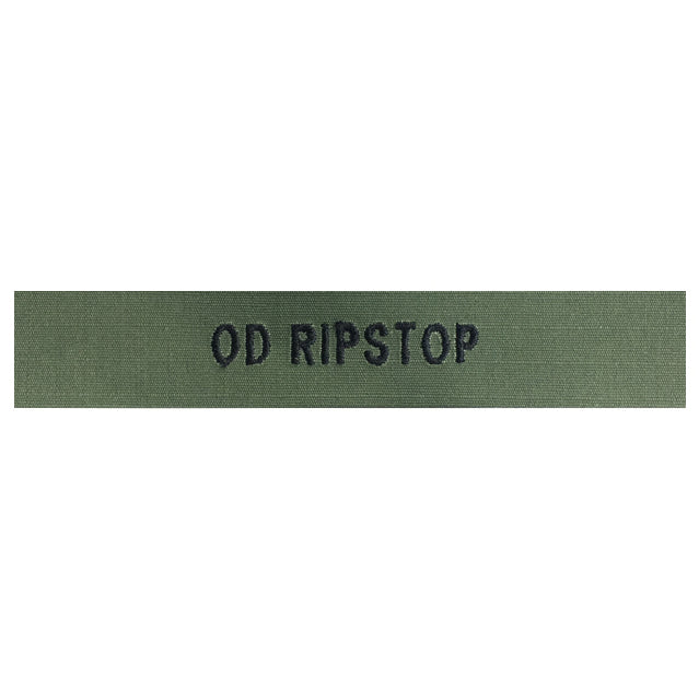 Custom OD Green 1" Rip-Stop Fabric Name Tape