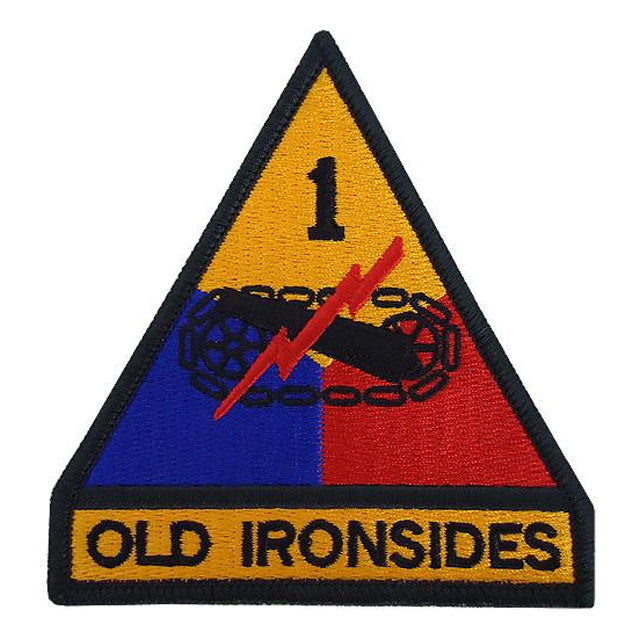 1st Armored Division Patch, Color STARS-N-STRIPES