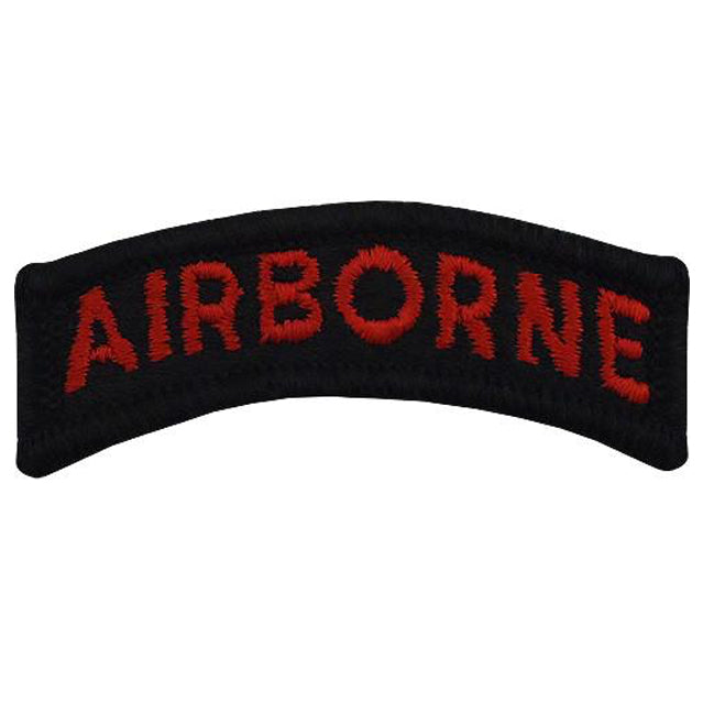 Black & Red Airborne Tab Patch, Color