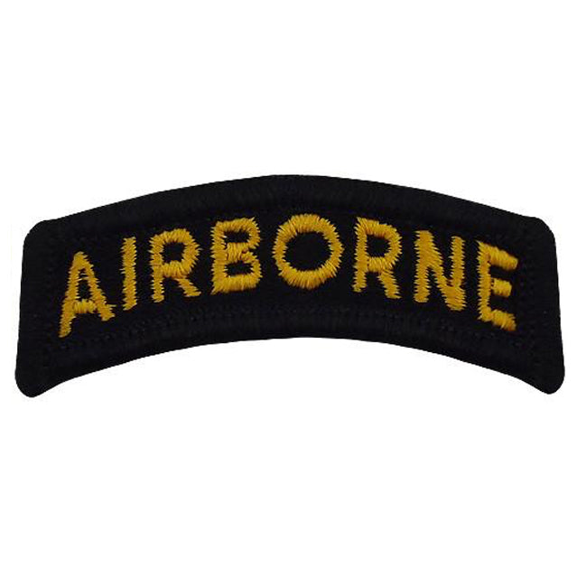 Black & Gold Airborne Tab Patch, Color
