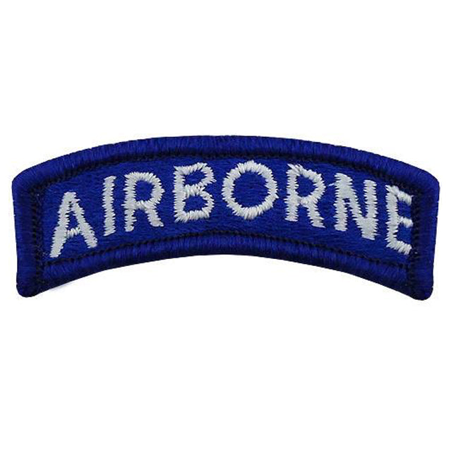 Blue & White Airborne Tab Patch, Color