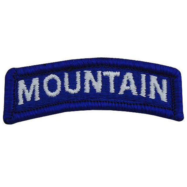 Blue & White Mountain Tab Patch, Color