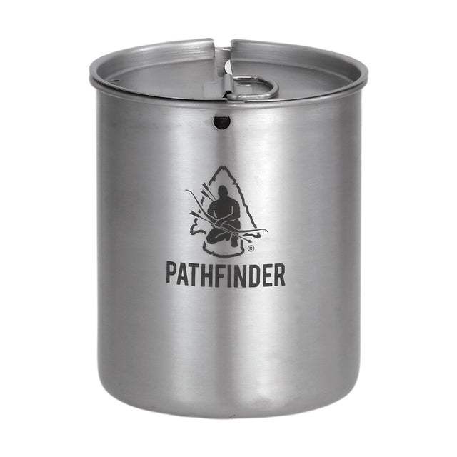 Pathfinder Stainless Steel Cup and Lid Cooking Set, 25oz