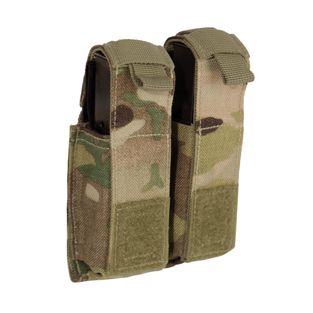 MOLLE Double Pistol Handgun Magazine Pouch, Inserts Included