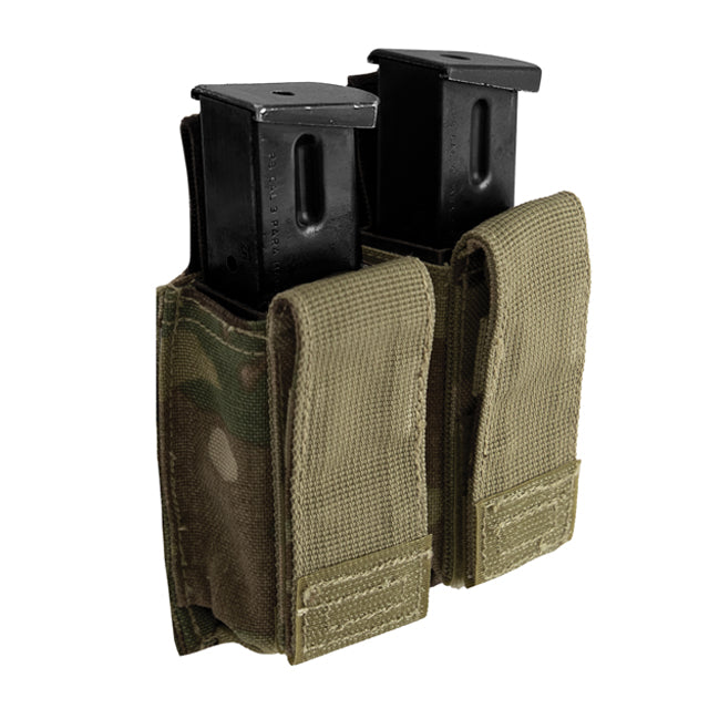 MOLLE Double Pistol Handgun Magazine Pouch, Inserts Included
