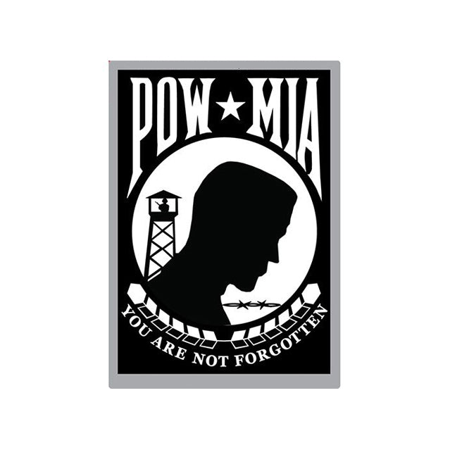 POW-MIA You Are Not Forgotten Reflective Decal Sticker