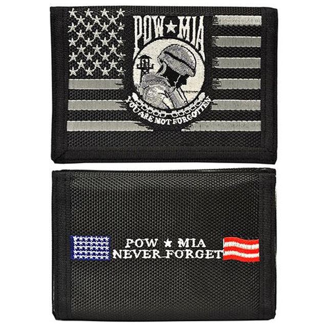 2-Pack 3x5 FT Flags - USA Flag & Red POW MIA You Are Never Forgotten Flag - Trade Winds Polyester