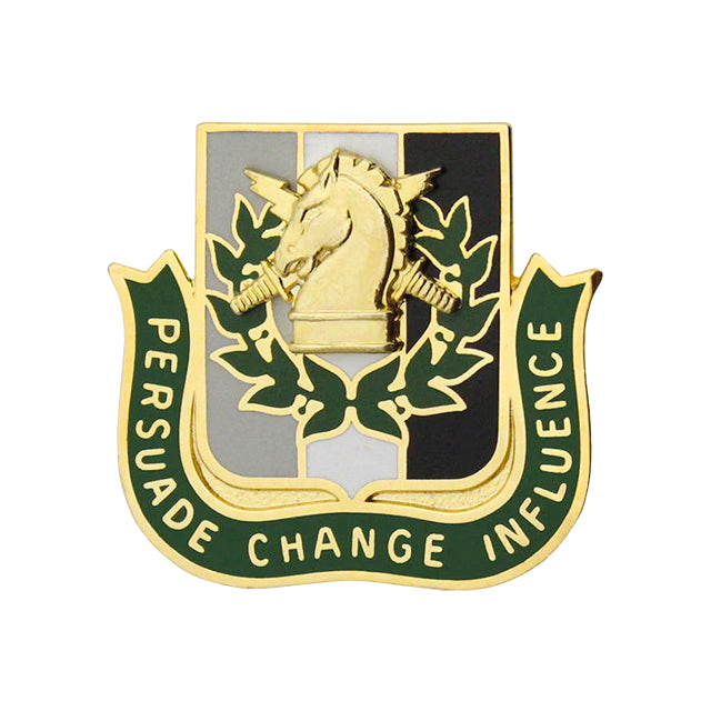 U.S. Army Psychological Operations (PSYOP) Corps Regimental Crest (Persuade Change Influence)