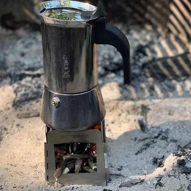 QuickSurvive® Portable Collapsible Mini Wood Burning Survival Stove