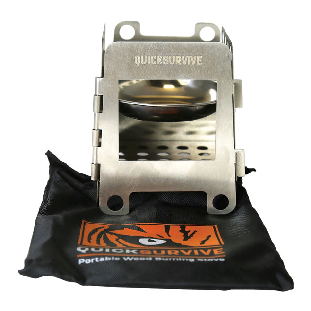 QuickSurvive® Portable Collapsible Mini Wood Burning Survival Stove