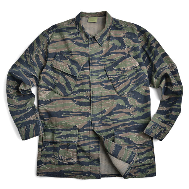 Non Stock TCU Tiger Stripe Camo Jacket Vietnam War Ripstop Combat Uniform  BDU SOG CIDG