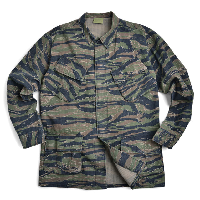 U.S. GI Jungle Tiger Stripe Fatigue Top, Vietnam War | STARS-N-STRIPES CO. U.S. GI Jungle Tiger Stripe Fatigue Top, Vietnam War | STARS-N-STRIPES CO.