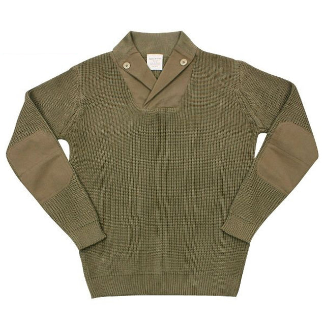 USAAF Type A-1 V-neck Mechanics Wool Sweater - Black